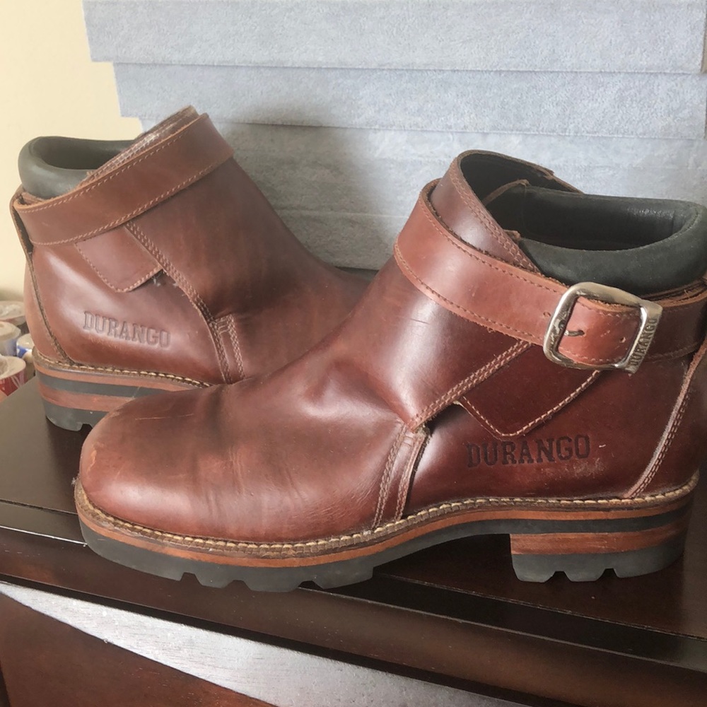 Durango brown leather boots 10 M 12 W casual black